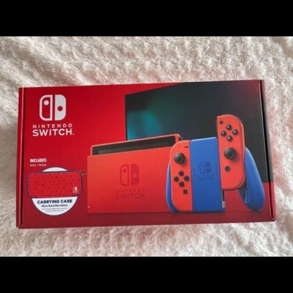 Nintendo Switch Super Mario Limited Edition - Picture 1 of 4